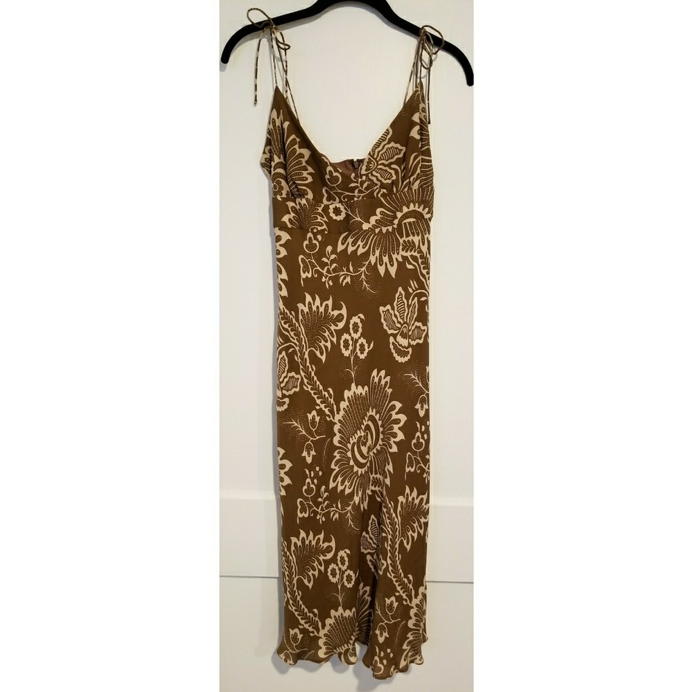 J. Crew spaghetti strap floral midi dress
